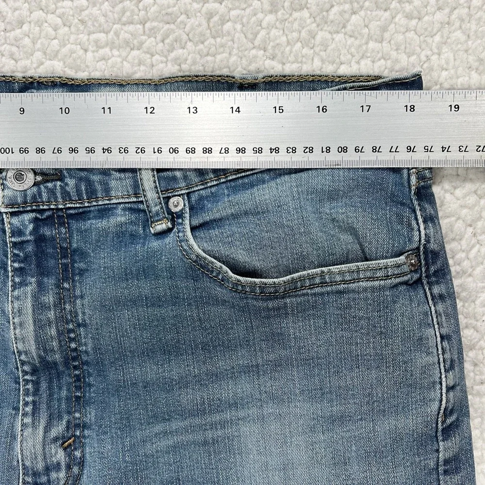 Levi's 505 Jeans Men's 38x30 (Actual 36x28.5) Blue Straight Fit‎ Grunge Casual